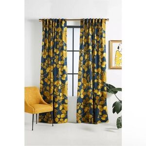 Anthropologie Sussette Curtain Both Panels 50 x 63